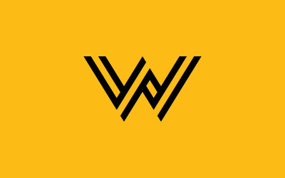 W-Logo-Design und -Vorlage. Kreative W-Symbol-Initialen basierend auf Buchstaben im Vektor. 2