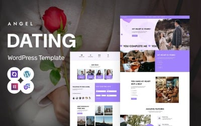 Angyal – Ismerkedési platform és kapcsolati szolgáltatások WordPress Elementor téma