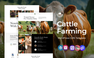 Cowfarm - Thème WordPress Elementor pour fermes laitières et vaches