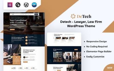 Detech-法律 WordPress 主题