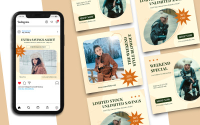 Fashion Sale Instagram Post Template 484
