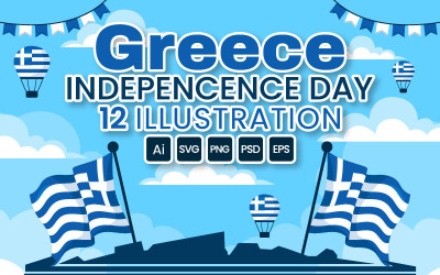 12 Greece Independence Day Illustration