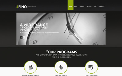 Drupal šablona finančního poradce