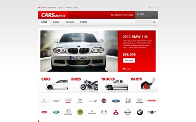 Magento тема автодилер №47402