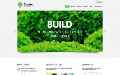 Modèle Joomla réactif de conception de jardin