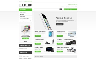 Reszponzív Electro Appliances Magento sablon 47480