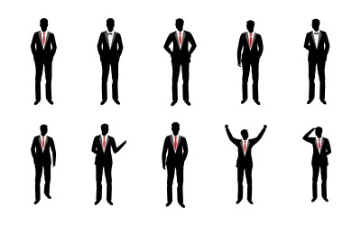Businessman silhouette icon vector illustration design