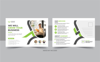 Design creativo per cartoline o design sorprendente o moderno per cartoline aziendali eddm