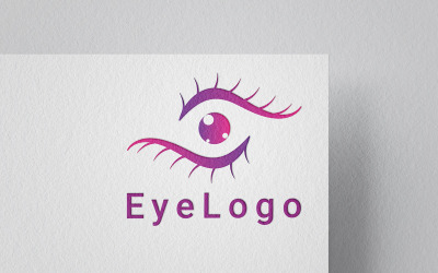 Design de ícone de logotipo de olho para clínicas médicas e de cuidados oftalmológicos.
