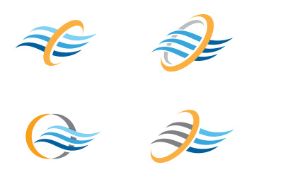 Dynamic Water wave icon vector illustration design logo stock illustration v.2