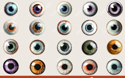 Eyeballs kollázslap clipart csomag
