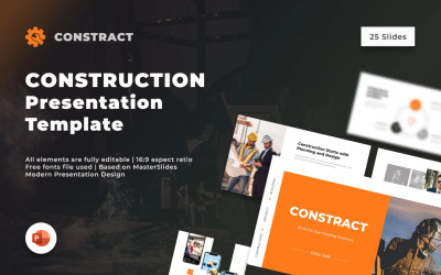 Modello di presentazione PowerPoint per contratto - Costruzione