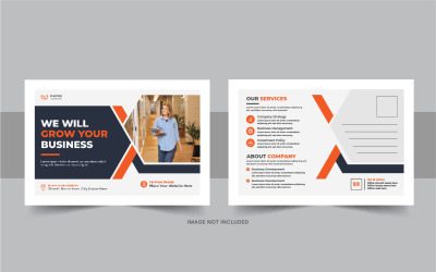 Progettazione di cartoline creative o layout di cartoline aziendali eddm sorprendenti o moderne