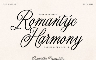 Romantyc Harmony kalligrafie script