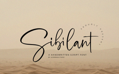Sibilant - Handskrivet teckensnitt