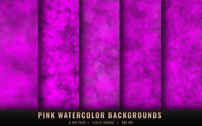 Rosa Aquarell-Hintergründe