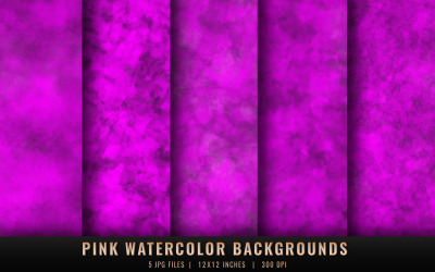 Roze aquarelachtergronden
