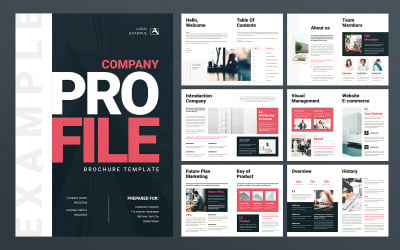 Modello di profilo aziendale InDesign