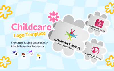 Logo-Vorlagenpaket für Kinderbetreuung
