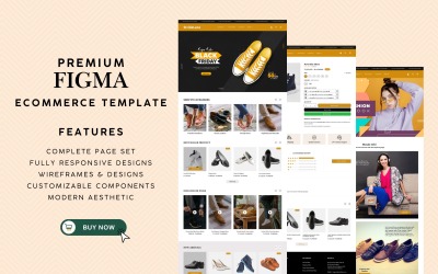 Prémium e-kereskedelmi Figma sablon