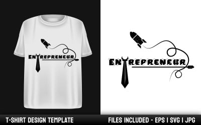 T-Shirt-Designvorlage für Unternehmer