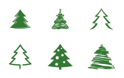Cedar Graceful Tree Icon Vector for Environmental and Green Initiatives v.1