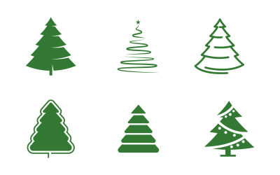 Cedar Graceful Tree Icon Vector for Environmental and Green Initiatives v.2