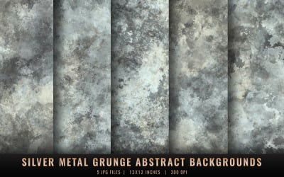 Sfondi astratti grunge in metallo argentato
