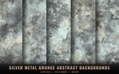 Silber Metall Grunge abstrakte Hintergründe
