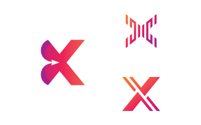 X Logo Design and template. Creative X icon initials based Letters in vector. 13