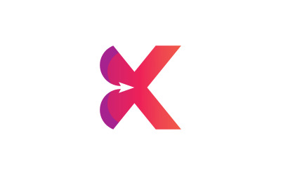 X Logo Design and template. Creative X icon initials based Letters in vector. 9