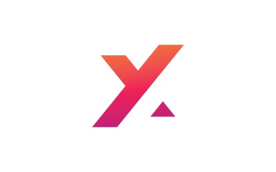 X-Logo-Design und -Vorlage. Kreative X-Symbol-Initialen basierend auf Buchstaben im Vektor. 4