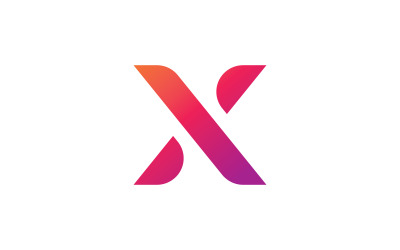 X-Logo-Design und -Vorlage. Kreative X-Symbol-Initialen basierend auf Buchstaben im Vektor. 6