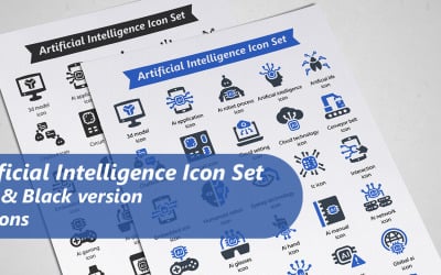 Artificial Intelligence Icon Set