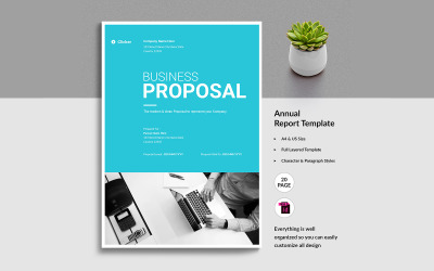 Business Proposal InDesign Brochure Template