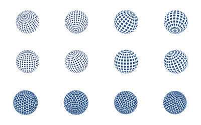 Globe logo is suitable for global company, world technologies, media v.4