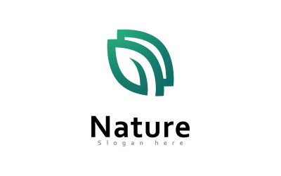 Green leaf nature element ecology vector design 0