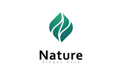 Green leaf nature element ecology vector design 3