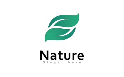 Green leaf nature element ecology vector design 7