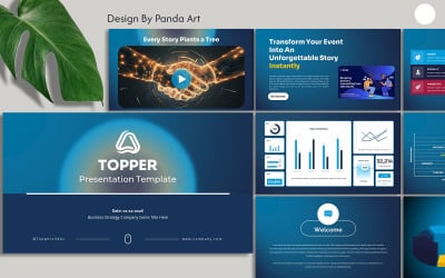 Plantilla de presentación de Keynote Topper