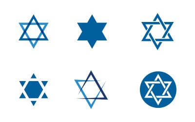 Star David Vector icon design illustration Template