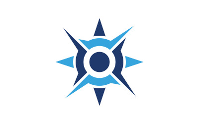 Compass vector icon logo illustration design Template v.1