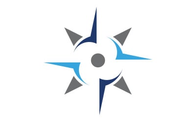 Compass vector icon logo illustration design Template v.5