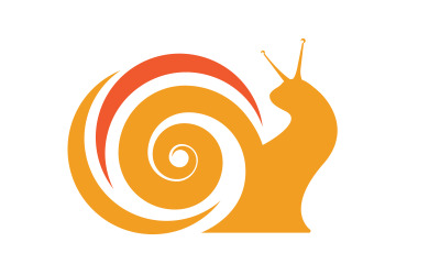 Illustrazione del logo dell&amp;#39;icona vettoriale della lumaca di bellezza Modello di progettazione v.24