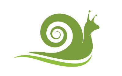 Illustrazione del logo dell&amp;#39;icona vettoriale della lumaca di bellezza Modello di progettazione v.2