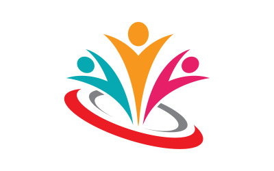 Modello di progettazione di icone di comunità, rete e social v.1