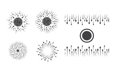 Hälsovård Sperma vektor ikon design illustration mall v.2