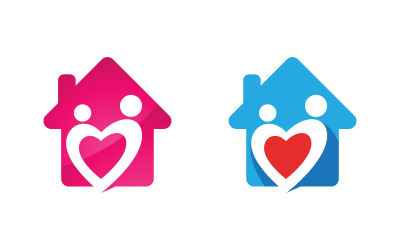 Home Care Vektor-Symbol-Design-Illustration Vorlage v.1