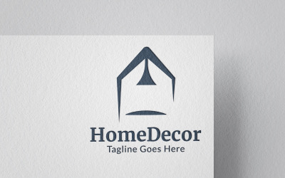 Home decor логотип шаблону дизайну.