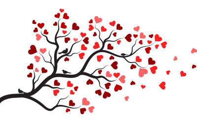 Tree branch vector illustration design template v.5